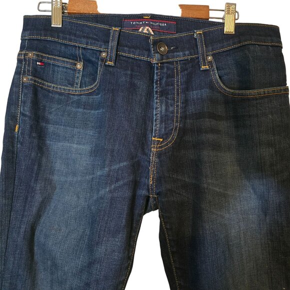 Tommy Hilfiger Denim Blue Jeans 31X30 Men's Straight Leg Mid‎ Rise - Picture 2 of 8